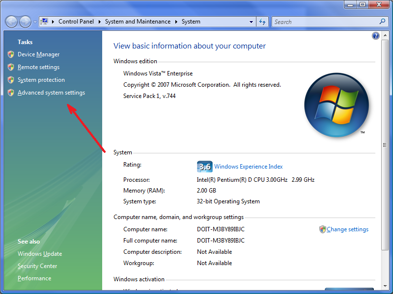 Windows Vista Home Safe Mode Administrator