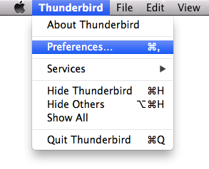 Mac: Go to Firefox, then Preferences.