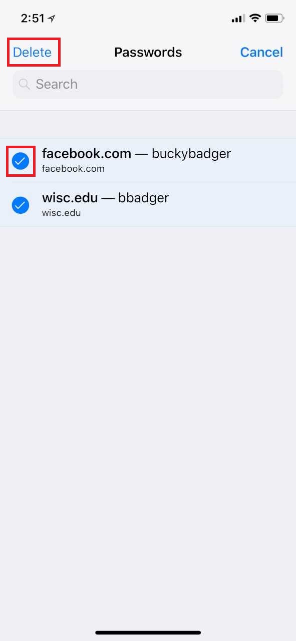 multiple passwords