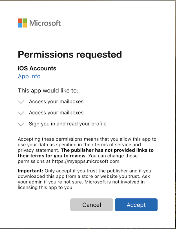 Required Permissions for Microsoft Exchange