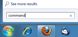 Type command and press enter.