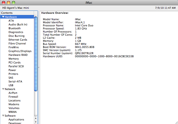Mac System Info