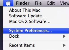 Apple > System Preferences