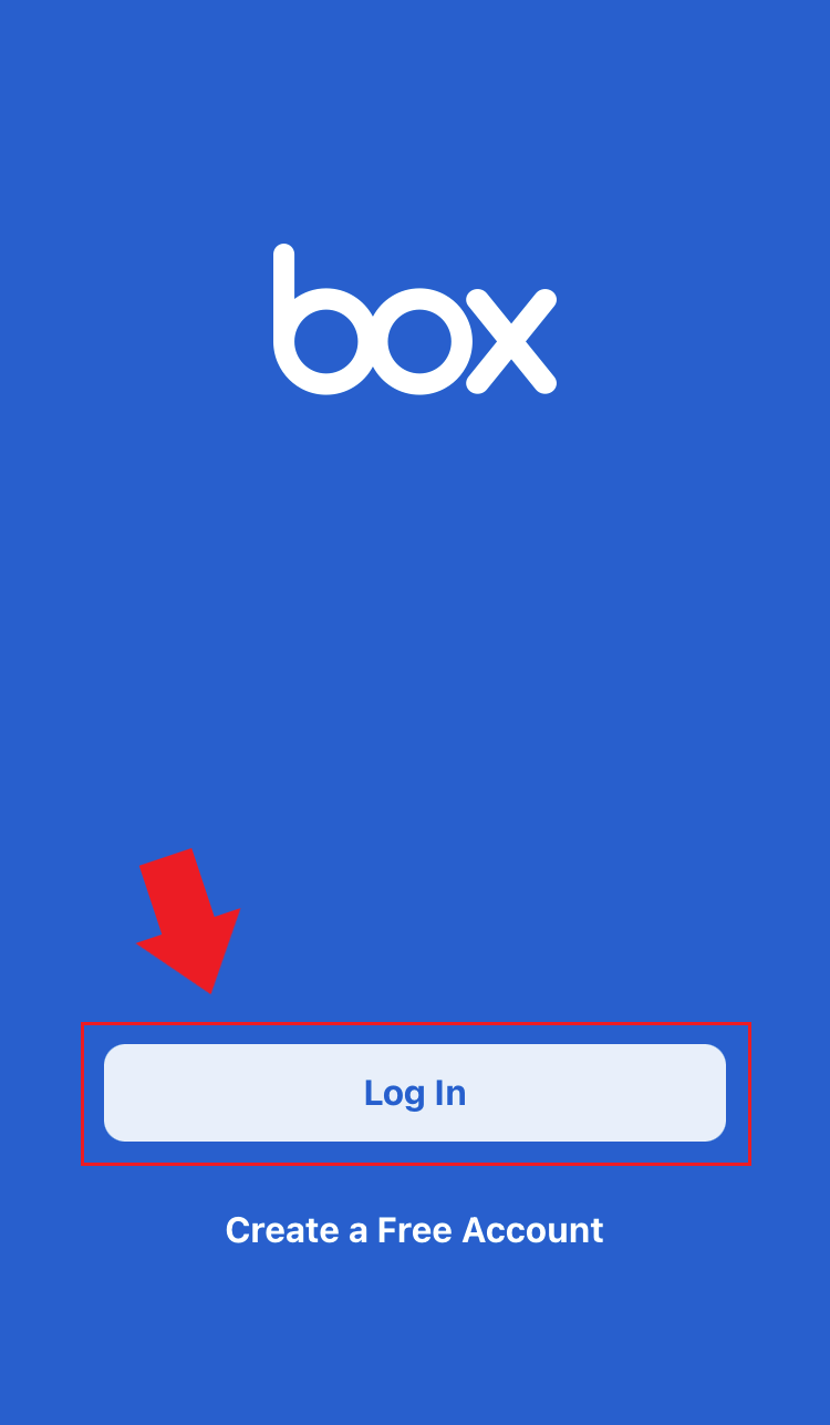 Arrow pointing to "Log In" button