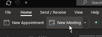 New Meeting Icon - Outlook
