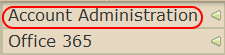 Account Administration tab