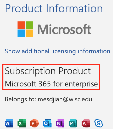 Microsoft 365 product information