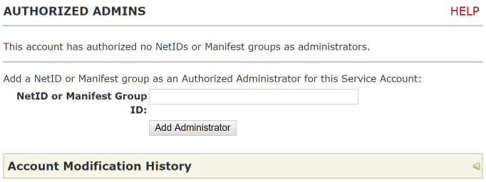 Add authorized administrator(s)