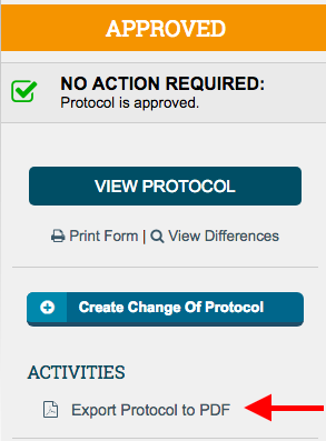 Export Protocol to PDF allows you to create a PDF of your protocol.
