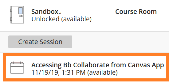 Select a Session Select a Session