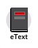 image shows eText icon