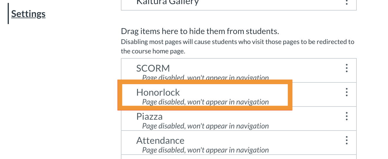 Honor lock in the list of hidden navigation items