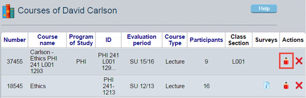 Courses of... instructor. Courses of... instructor.