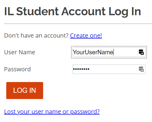 IL Log-in Page IL Log-in Page