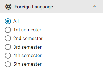 Foreign language filter