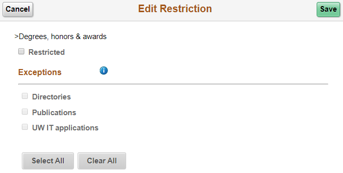 Edit restrictions