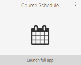 MyUW: Course Schedule