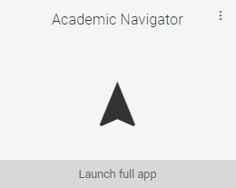 Academic navigator tile