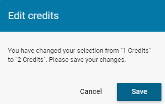 Confirm and save changes Confirm and save changes