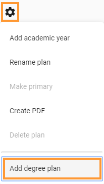 Add plan from drop down