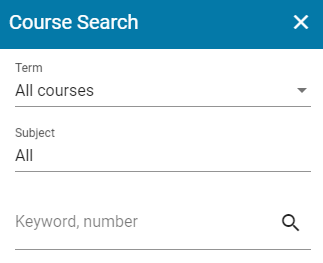 Course search