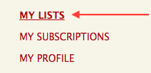 My Lists