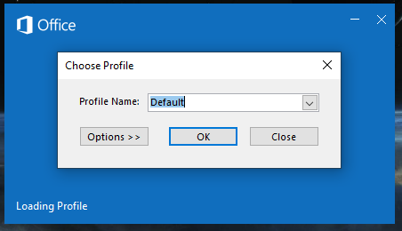 Select the profile you would like to open.