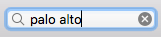 Type Palo Alto into search box