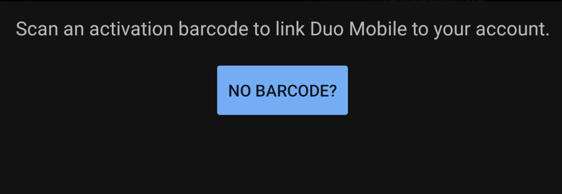 Select NO BARCODE