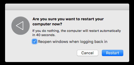 Mac Prompt to Restart Computer Mac Prompt to Restart Computer