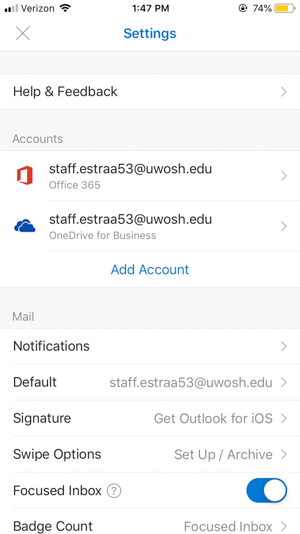 Outlook Ios Setup Iphone Ipad