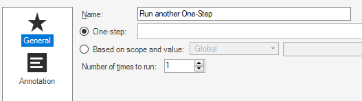 General Tab Example of the General Tab containing the fields to be entered