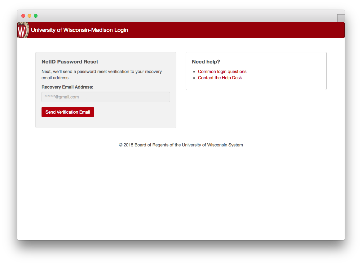 password reset send email