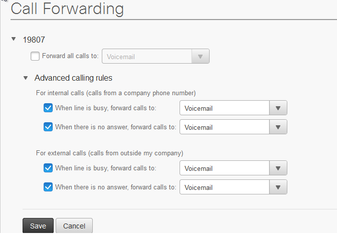 advanced call forwarding settings