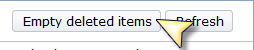 empty deleted items button