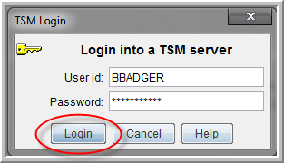 enter password
