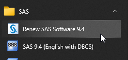 start menu sas renew