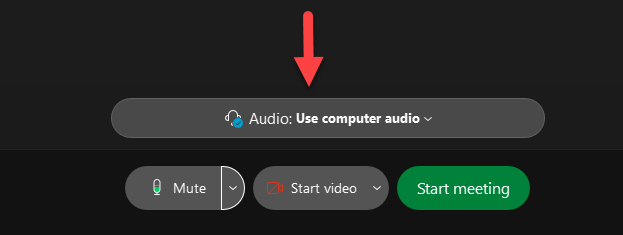 Use computer audio