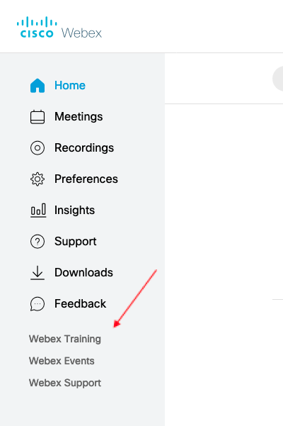 Getting to Webex Training Getting to Webex Training