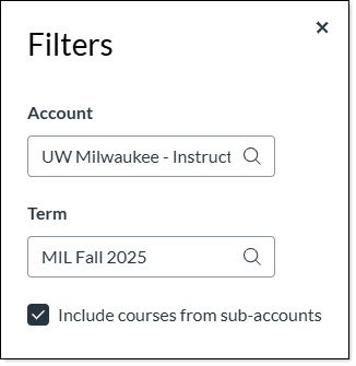 UDOIT Filters selected