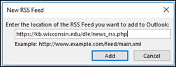 New RSS Feed