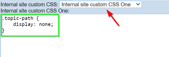 Custom CSS selector set to Custom CSS one, CSS rule inserted