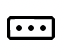 Icon of a rectangular button with three dots inside