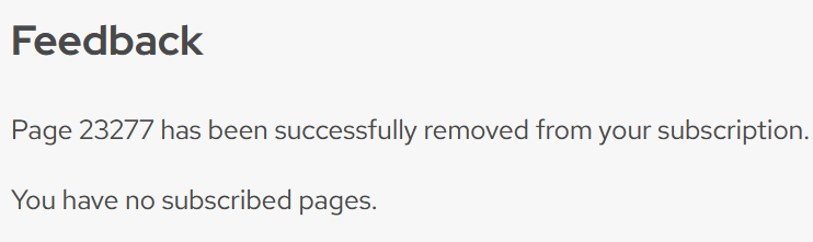 Unsubscription confirmation page illustration