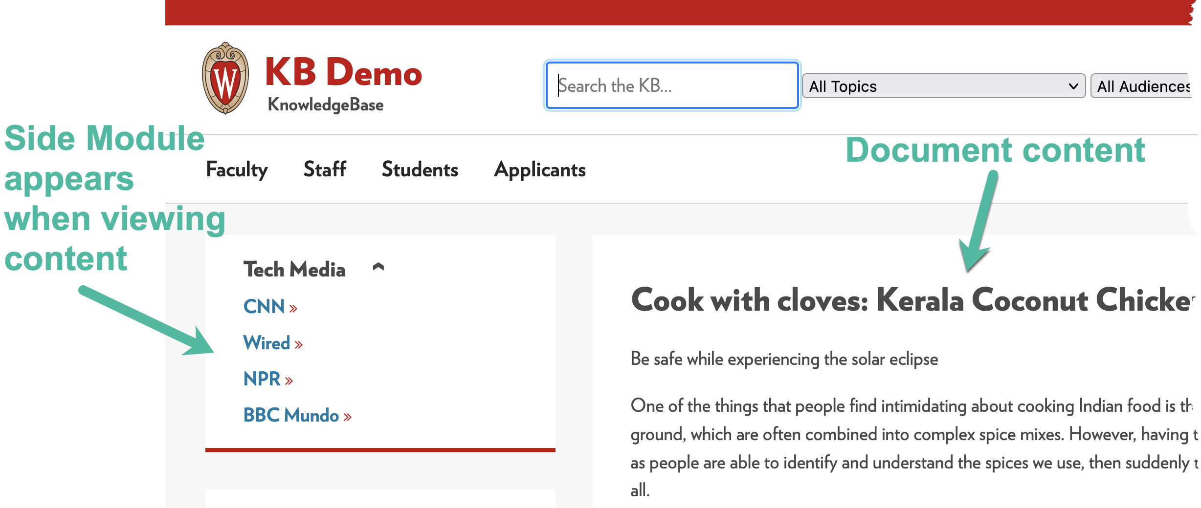 Side Module appears when you open a document