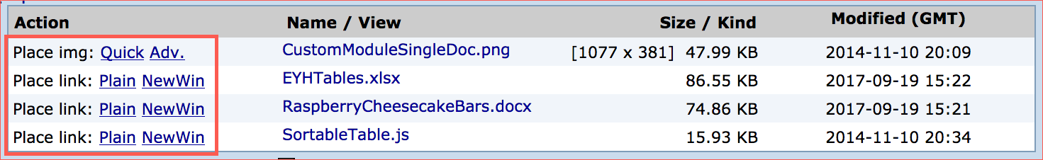 doc attachment folder on the edit screen_select attachment to emebed into doc from here