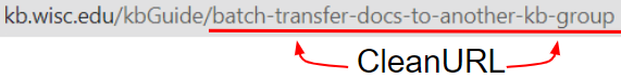 Example url showing a descriptive title at the end of the url underlined in red