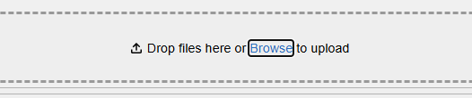 The uploader area for the attachments folder