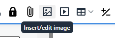 The insert/edit image button is displayed