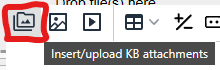 TinyMCE editor icon to access attachment folder